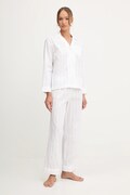 Памучна пижама Lauren Ralph Lauren в тъмносиньо от памук