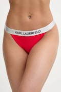 Karl Lagerfeld chiloti de baie culoarea rosu