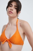 Купальний бюстгальтер Pepe Jeans WAVE BR KNOT TOP колір помаранчевий м'яка чашечка PLB10526