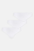 Calvin Klein Underwear tanga 3-pack culoarea alb