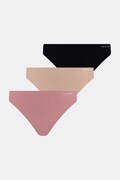 Calvin Klein Underwear stringi damskie 3-pack beżowe 000QD3558E