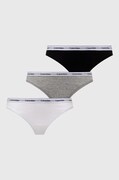 Calvin Klein Underwear stringi 3-pack kolor szary 000QD5209E