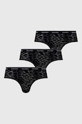 Kalhotky brazilky Calvin Klein Underwear 3-pack černá barva, 000QD5225E