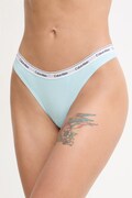 Calvin Klein Underwear stringi damskie bawełniane z elastanem niebieskie 000QD5043E