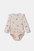 Liewood costum de baie întreg pentru bebeluși Sille Baby Printed Swimsuit bej LW18935