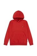 Детски суичър Levi's LVB MINI BATWING PULL OVER HOO в червено с качулка с изчистен дизайн