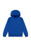 Детски суичър Levi's LVB MINI BATWING PULL OVER HOO в синьо с качулка с изчистен дизайн
