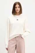 Βαμβακερή μπλούζα Tommy Jeans γυναικεία, χρώμα: μαύρο, DW0DW17325