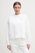 Lacoste bluza oversize damska z bawełną biała SF5614