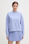 Lacoste bluza oversize damska z bawełną niebieska SF5614