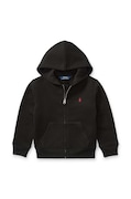 Παιδική μπλούζα Polo Ralph Lauren χρώμα: μαύρο, με κουκούλα