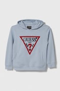 Παιδική βαμβακερή μπλούζα Guess με κουκούλα