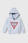 Παιδική βαμβακερή μπλούζα Guess με κουκούλα