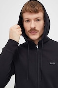 Dukserica Boss Green za muškarce, boja: crna, s kapuljačom, bez uzorka, 50506161
