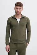 BOSS кофта, яка розстібається, чоловіча, бавовняна з еластаном Mix&Match Jacket Z зелена 50515307