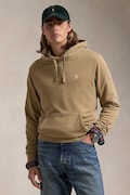 Bavlnená mikina Polo Ralph Lauren pánska, béžová farba, s kapucňou, jednofarebná, 710916690