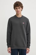 Бавовняна кофта Tommy Jeans чоловіча колір сірий однотонна