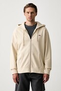 Levi's bluza rozpinana z kapturem męska bawełniana THE ORIGINAL HM ZIP UP beżowa 34584