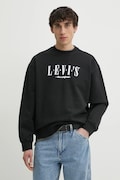 Levi's bluza bawełniana męska kolor czarny z nadrukiem