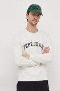 Бавовняна кофта Pepe Jeans Raven чоловіча колір бежевий з принтом PM582555