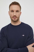 Gant felpa uomo colore blu navy con applicazione