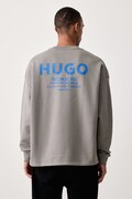 HUGO Blue męskie bawełniane Naviu szare 50510732