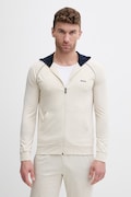 BOSS jopica s kapuco moška bombažna z elastanom Mix&Match Jacket H bež 50515313