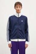 Mikina adidas Originals Adicolor Classics Beckenbauer pánska, tmavomodrá farba, vzorovaná, IP0418
