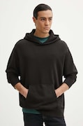 Levi's bluza barbati, culoarea negru, cu glugă, neted