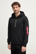 Alpha Industries sweatshirt PP Hoody men's black color 146338