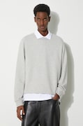 Woolrich sweatshirt Logo Script Crewneck men's gray color CFWOSW0225MRUT3684