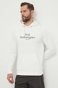 Dukserica Peak Performance za muškarce, boja: bijela, s kapuljačom, s aplikacijom