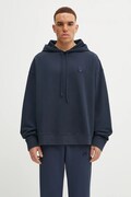 Maison Kitsuné felpa in cotone Bold Fox Head Patch Oversize Hoodie uomo colore nero con cappuccio LM00705KM0001