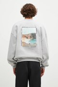Суичър MKI MIYUKI ZOKU Resort Crewneck Sweat в сиво с принт RESORT.CREWNECK.SWEAT