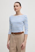 Tommy Hilfiger majica dugih rukava ženska od pamuka plava WW0WW40589
