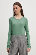 United Colors of Benetton longsleeve din bumbac culoarea roz, 3GA2E16F9