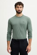 Блуза с дълги ръкави BOSS Green в черно с изчистен дизайн 50506365