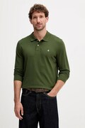 United Colors of Benetton longsleeve din bumbac culoarea alb, neted