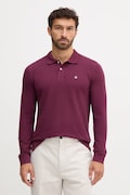 United Colors of Benetton longsleeve din bumbac culoarea alb, neted
