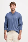United Colors of Benetton longsleeve din bumbac culoarea alb, neted