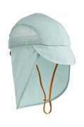 Дитяча шапка Liewood Lusia Sun Hat колір бірюзовий однотонна