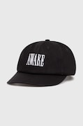 Awake NY berretto da baseball in cotone Logo Hat colore nero con applicazione SP24-HT004