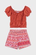 Παιδικό βαμβακερό σετ Mayoral χρώμα: πορτοκαλί