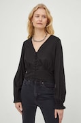 Levi's koszula damska kolor czarny regular