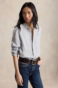 Polo Ralph Lauren női vászon ing sötétkék kockás 211935130