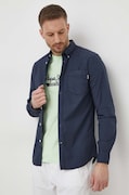 Βαμβακερό πουκάμισο Pepe Jeans Prince PRINCE ανδρικό, χρώμα: ναυτικό μπλε PM308270
