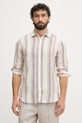 United Colors of Benetton férfi vászon ing fehér csíkos 5BKU5QJG8