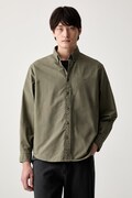 Levi's ing férfi lenvászonnal AUTHENTIC BUTTON DOWN zöld sima A7210