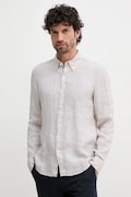 Michael Kors camasa de in culoarea bej, cu guler button-down, slim