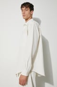MKI MIYUKI ZOKU camasa Seersucker Dress Shirt barbati, culoarea bej, cu guler clasic, regular, SEERSUCKER.DRESS.SHIRT